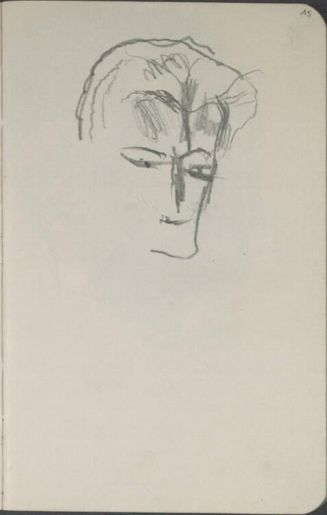 Anton Mahringer, Porträtstudie eines jungen Mannes, Inv. Nr.: 41392/15