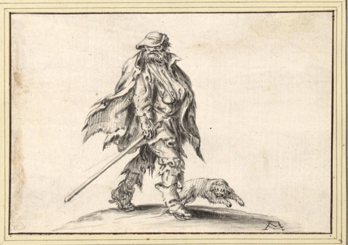Adriaen Pietersz. van de Venne, Bettler mit verbundener Hand (34), Inv. Nr.: 9226