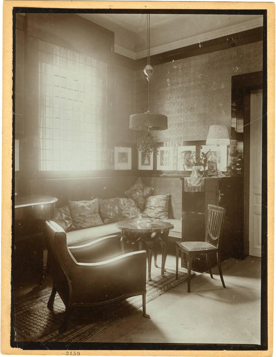 Wohnung Georg und Else Weiss, Wien I., Falkestraße 6/2. Stock, Sitzecke im Wohnzimmer, Inv. Nr.…