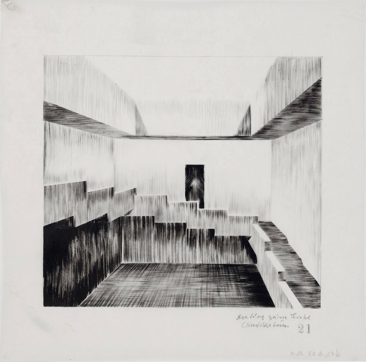 Clemens Holzmeister, Wien, 1. Bezirk, Künstlerhaus, Ausstellung "Der Weg zum Licht"; Innenpersp…