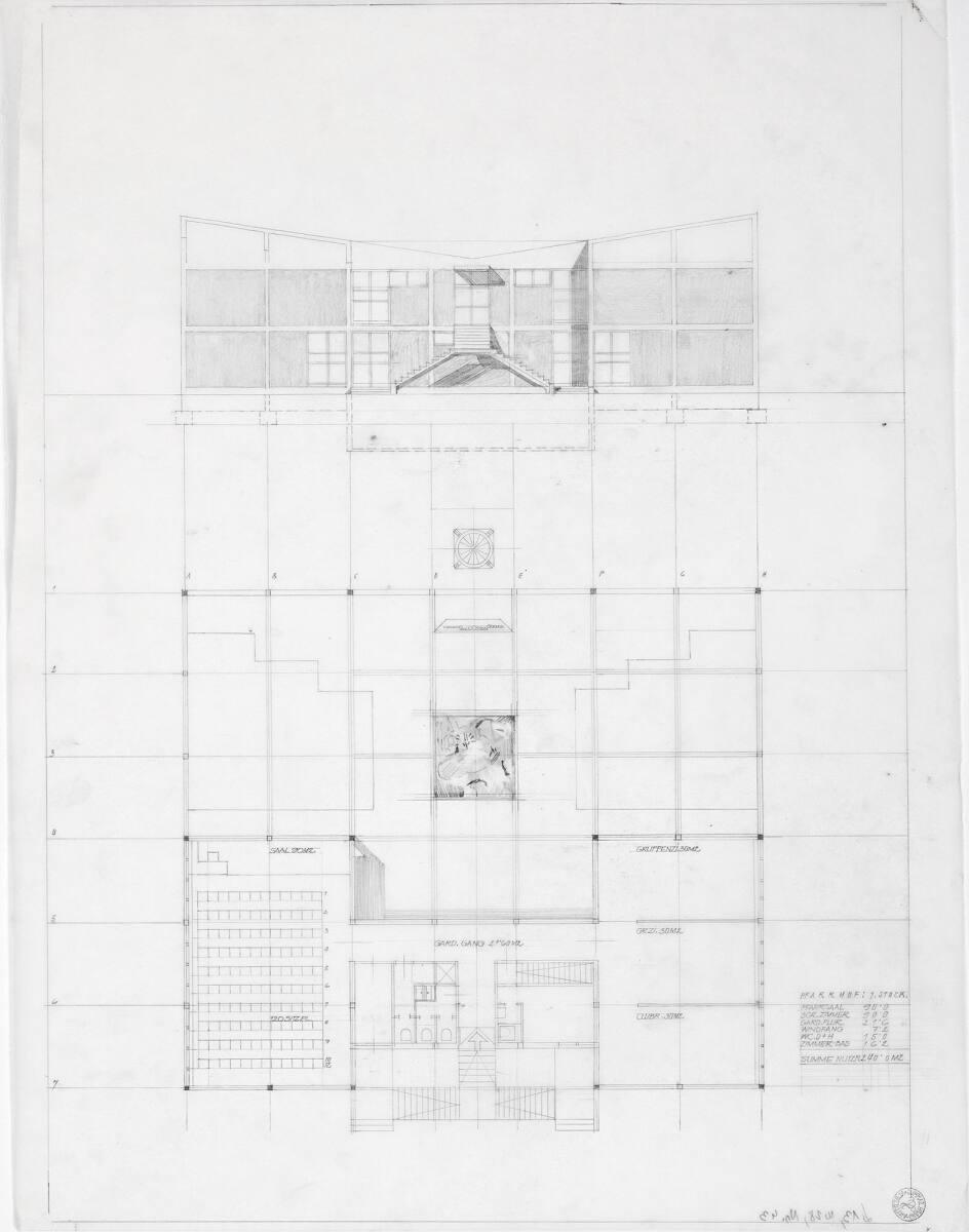 Clemens Holzmeister(?), Wien, 21. Bezirk, Pfarrzentrum Leopoldau (Gottessiedlung in der Großsta…