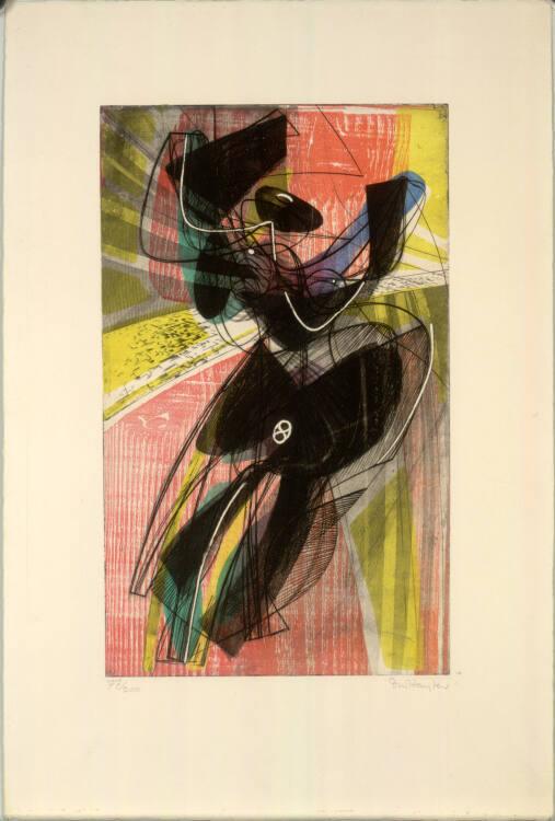 Stanley William Hayter, Abstrakte Farbkomposition, Inv. Nr.: DG2003/1309