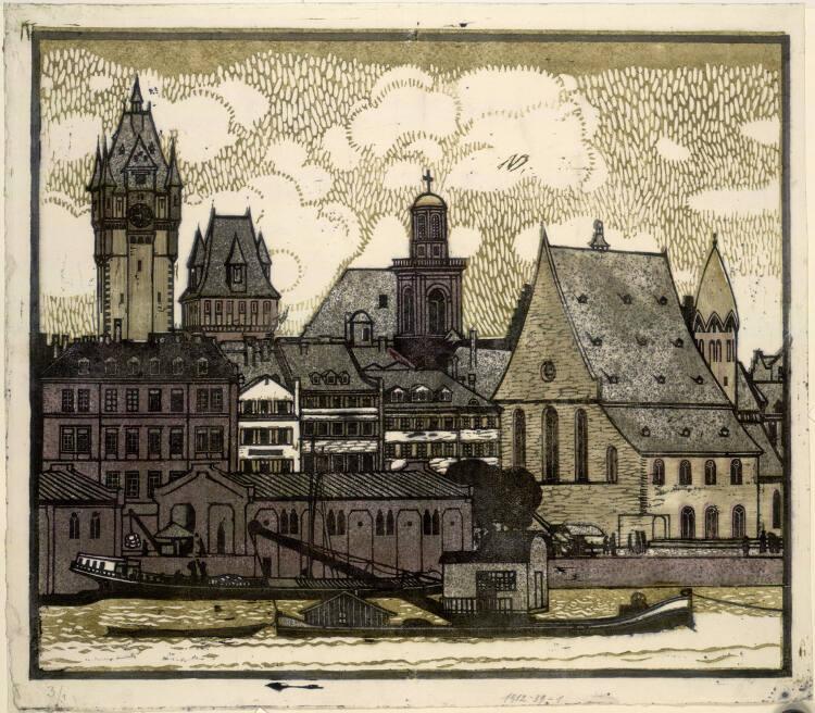 Ludwig Heinrich Jungnickel, Ansicht von Frankfurt am Main, Inv. Nr.: DG1912/39/1