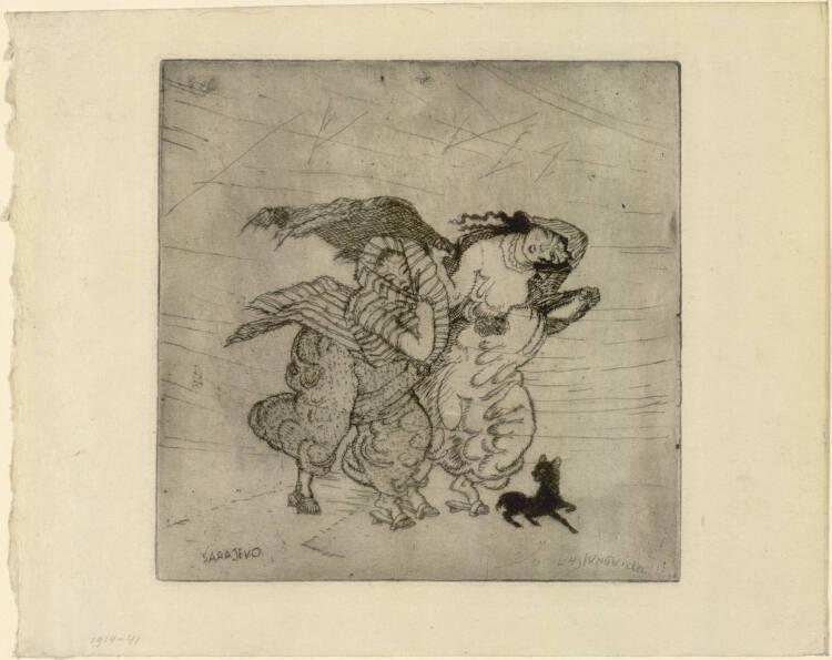 Ludwig Heinrich Jungnickel, Bosnische Mädchen, Inv. Nr.: DG1914/41