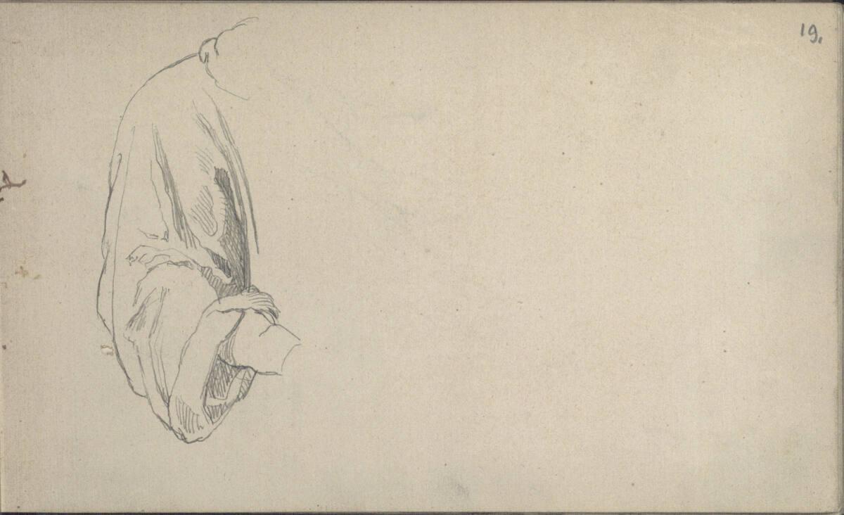 Emerich Alexius Swoboda, Studie eines Ärmels, Inv. Nr.: 30301/19r