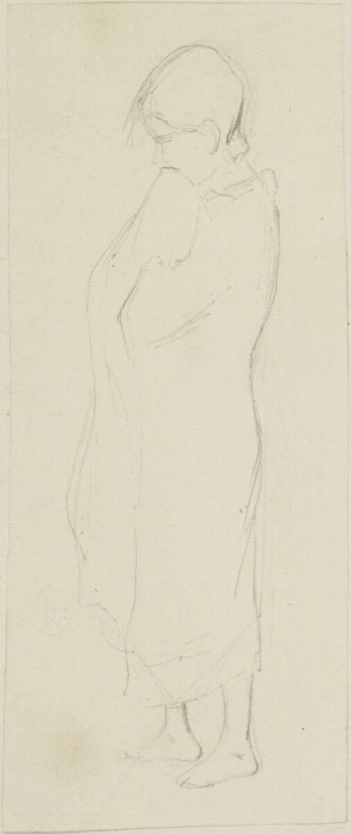 Johann Gualbert Raffalt, Figurenstudie eines Kindes, Inv. Nr.: 26046/15/1