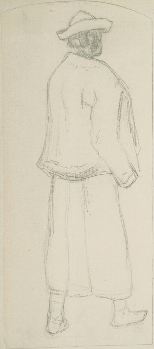 Johann Gualbert Raffalt, Figurenstudie eines Hirten, Inv. Nr.: 26046/19/1