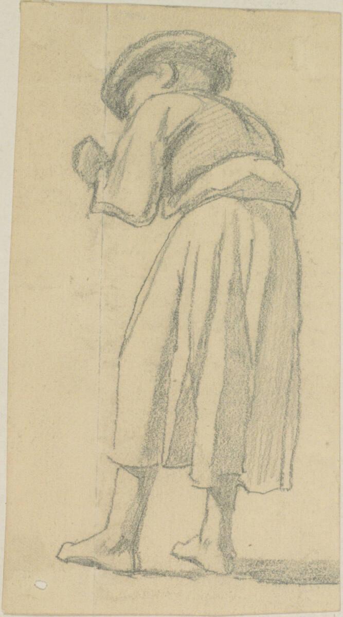 Johann Gualbert Raffalt, Figurenstudie eines Hirten, Inv. Nr.: 26046/19/2