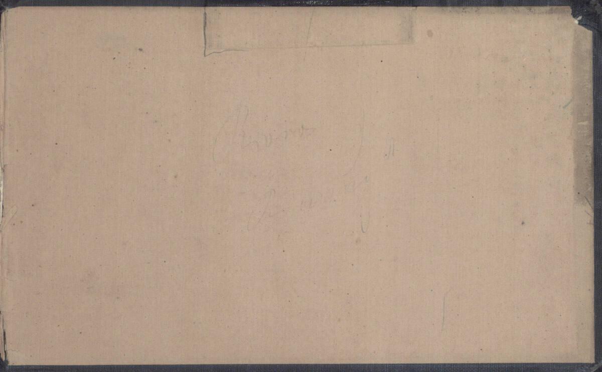 Emerich Alexius Swoboda, Notiz, Inv. Nr.: 30301/Deckelinnenseite hinten