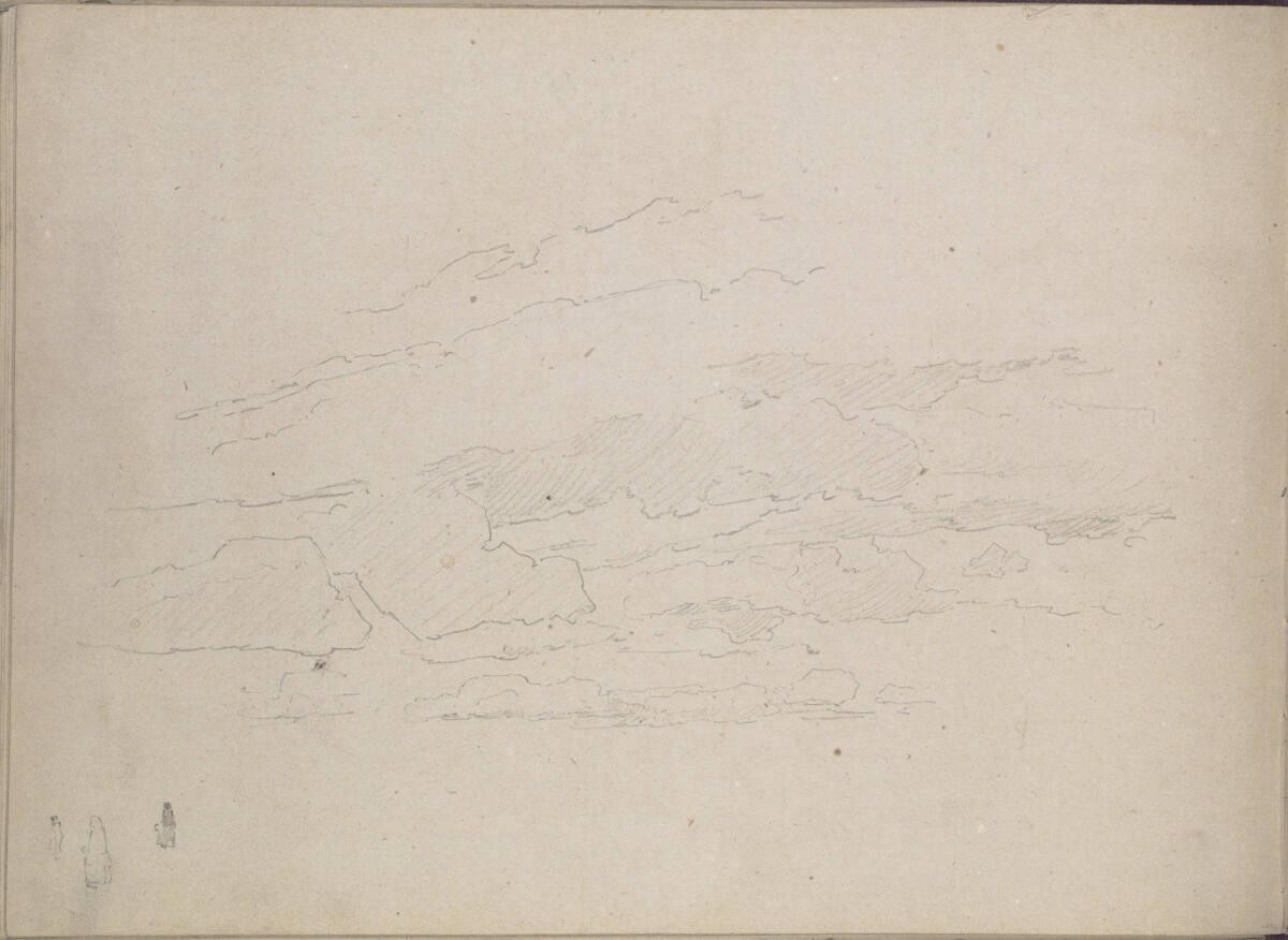 Ludwig Rösch, Studie eines Wolkenhimmels, Inv. Nr.: 43463/27v