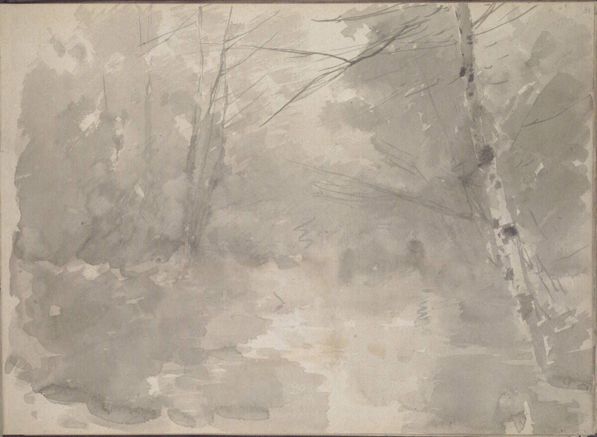 Waldstudie, Ludwig Rösch, 1882–1885