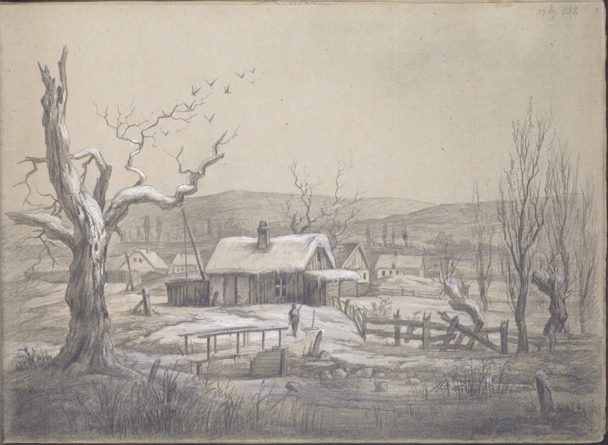Ludwig Rösch, Dorflandschaft im Winter, Inv. Nr.: 43463/8