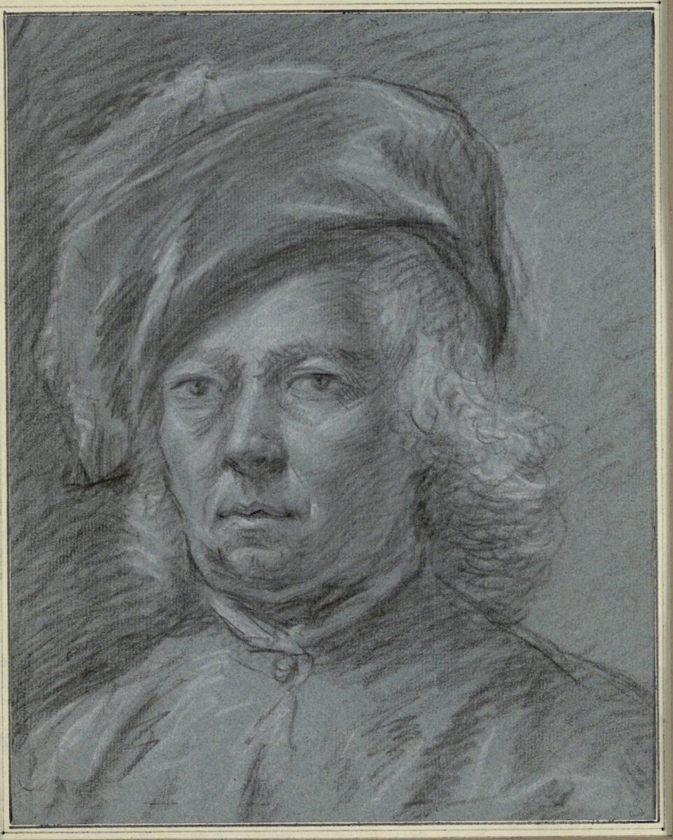 Bildnis eines bartlosen Mannes mit langem Haar und Barett, Inv. Nr.: 9326
