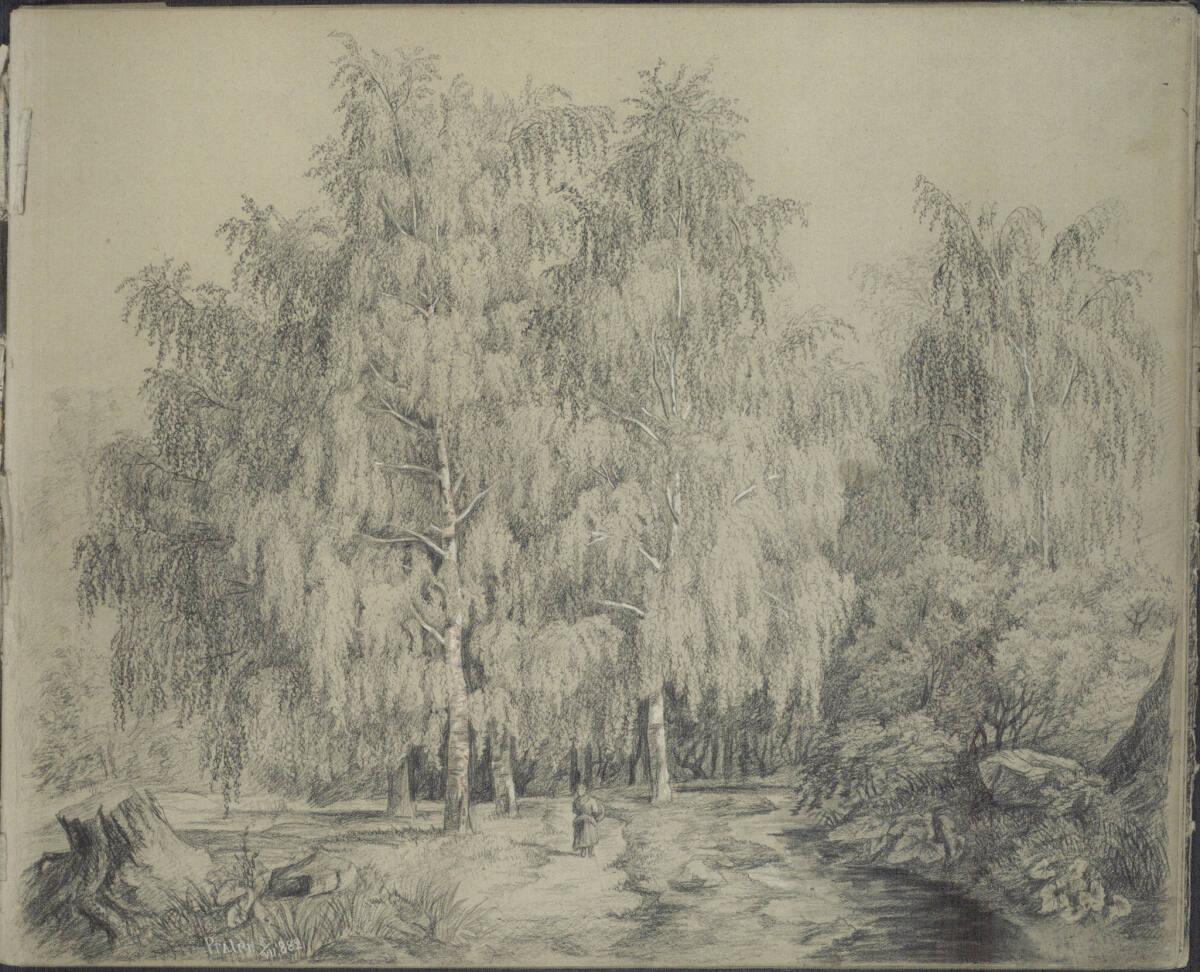 Ludwig Rösch, Weg im Prater, Inv. Nr.: 43462/11r