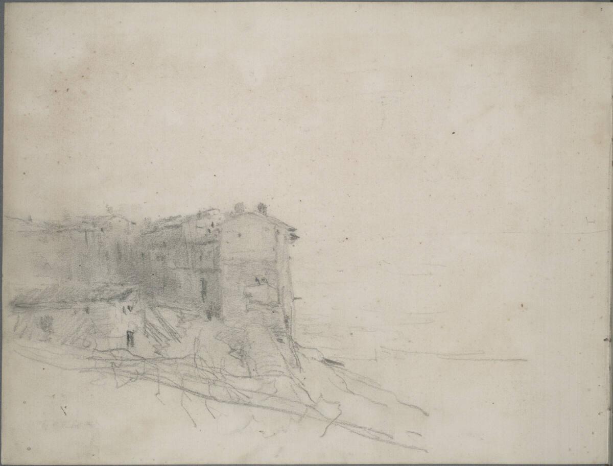 Ludwig Rösch, Auf einem Fels gebaute Stadt, Inv. Nr.: 30219/36v