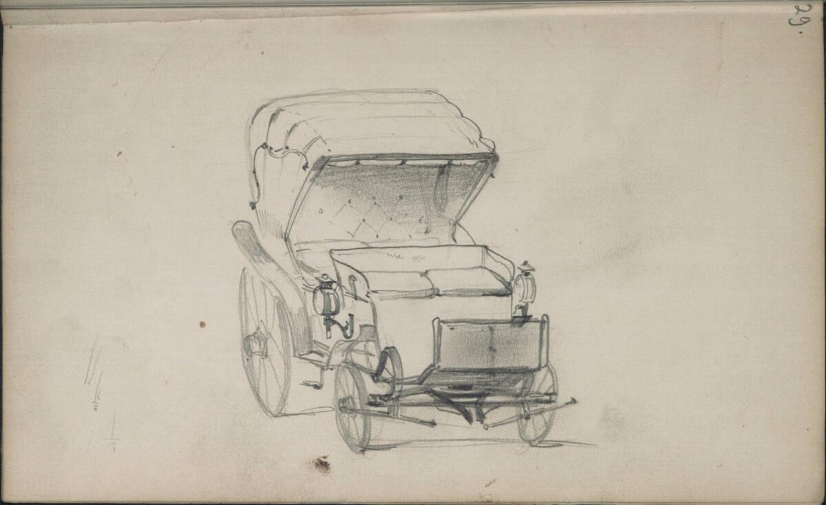 Joseph Holzer, Studie einer Kutsche, Inv. Nr.: 25401/29
