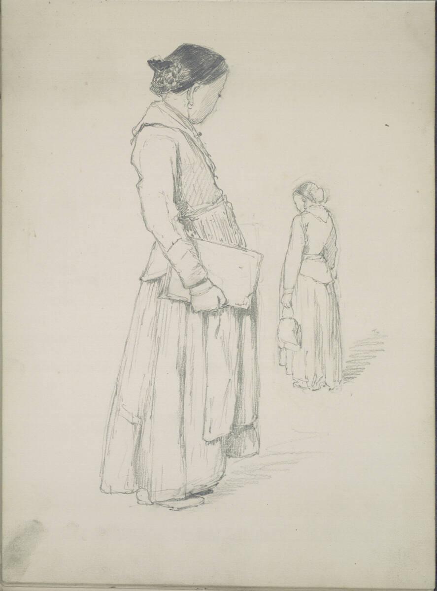 Ludwig Rösch, Studie zweier Schwangerer, Inv. Nr.: 43460/35