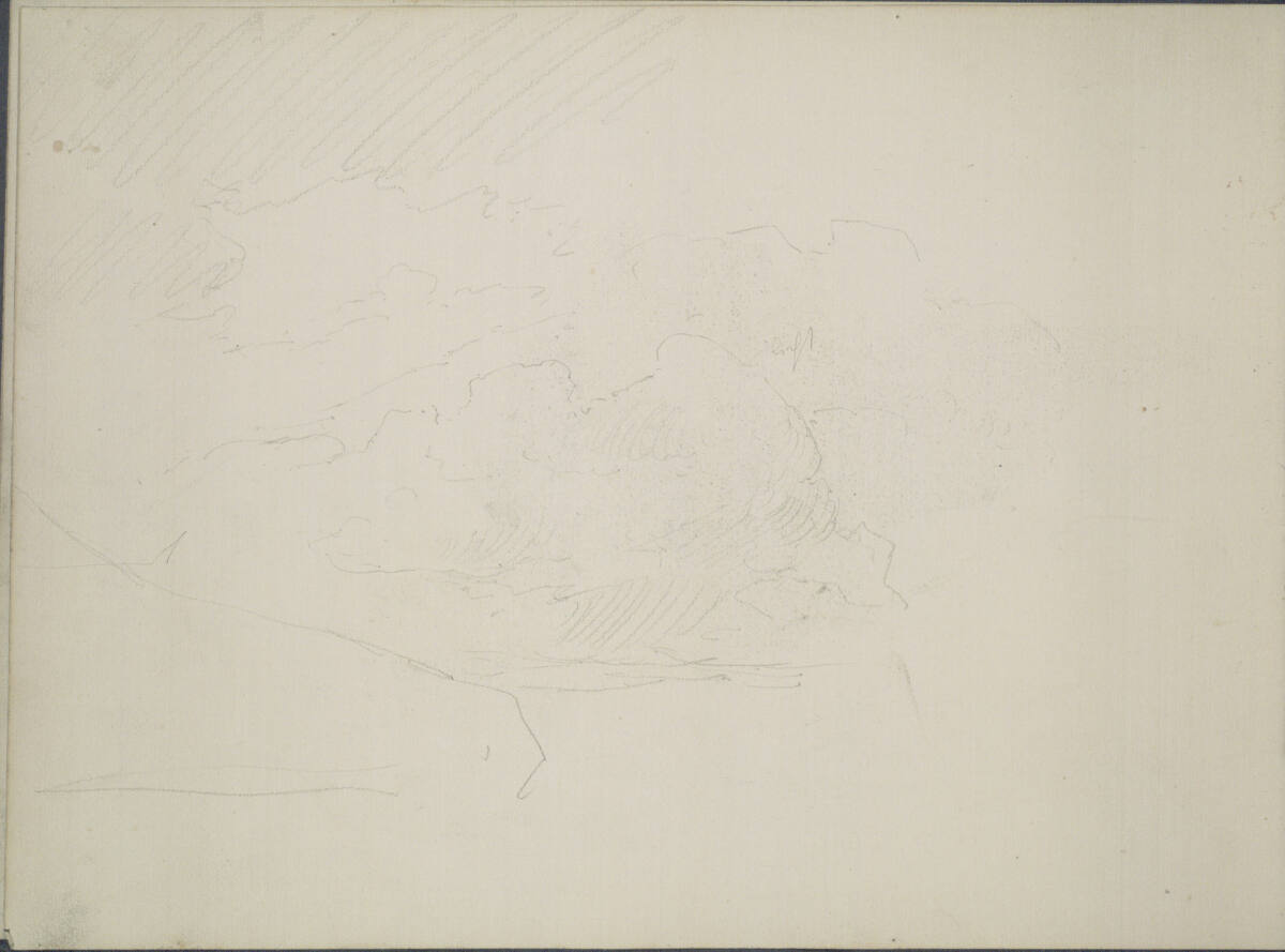 Wolkenskizze, Ludwig Rösch