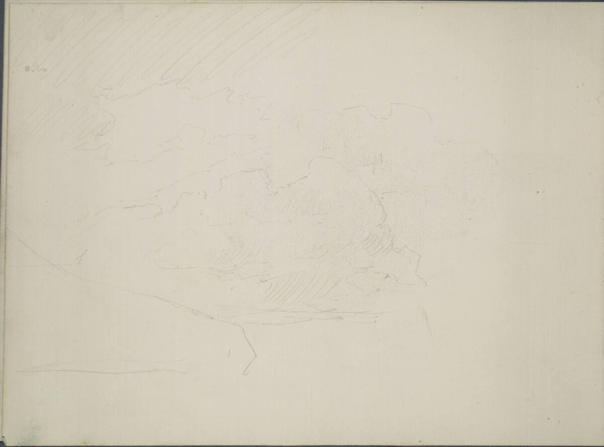Ludwig Rösch, Wolkenskizze, Inv. Nr.: 43460/3v