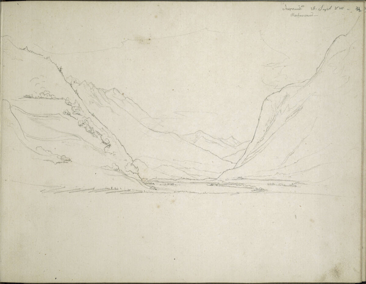 Martinswand in Innsbruck, Wilhelm August Rieder, 1830-09-28