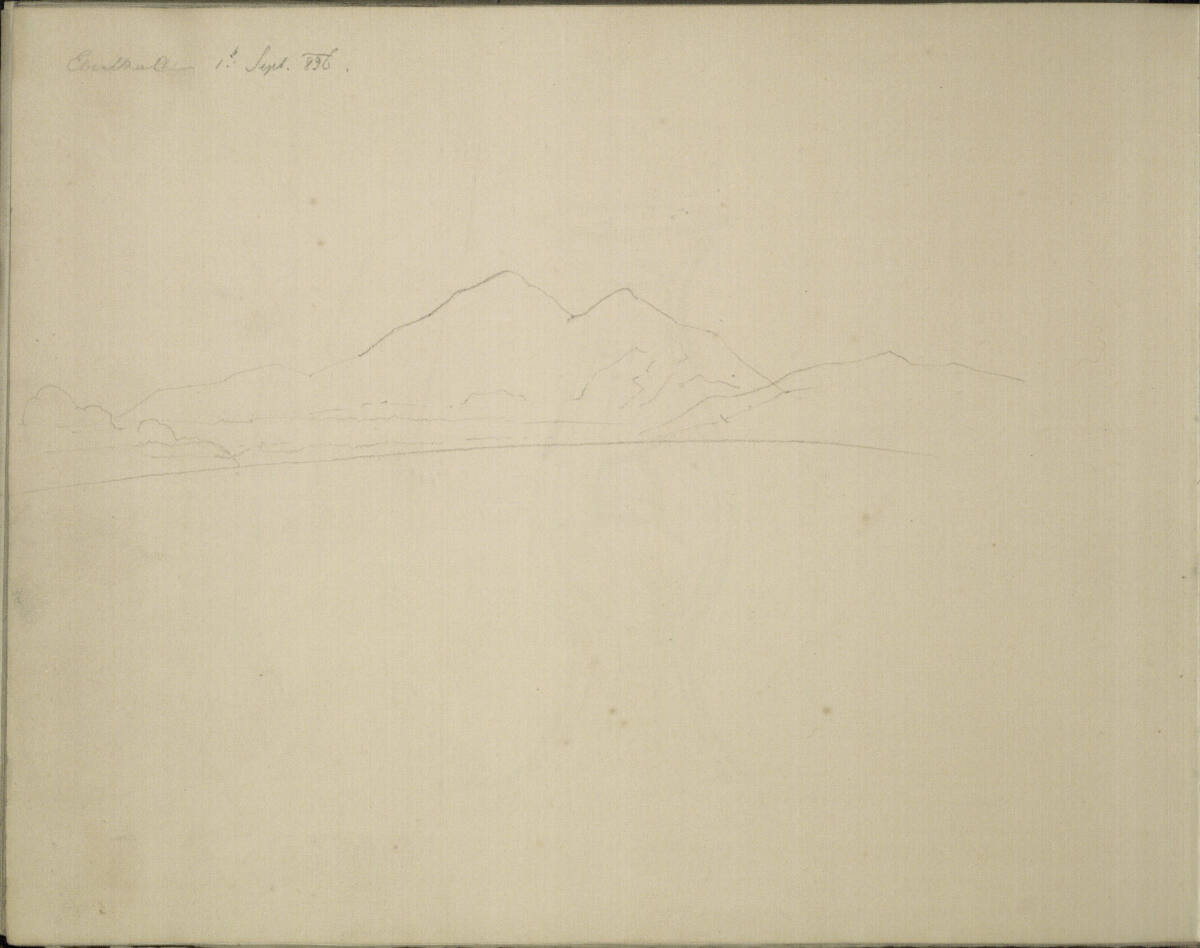 Landschaftsskizze, Wilhelm August Rieder, 1830-09-01
