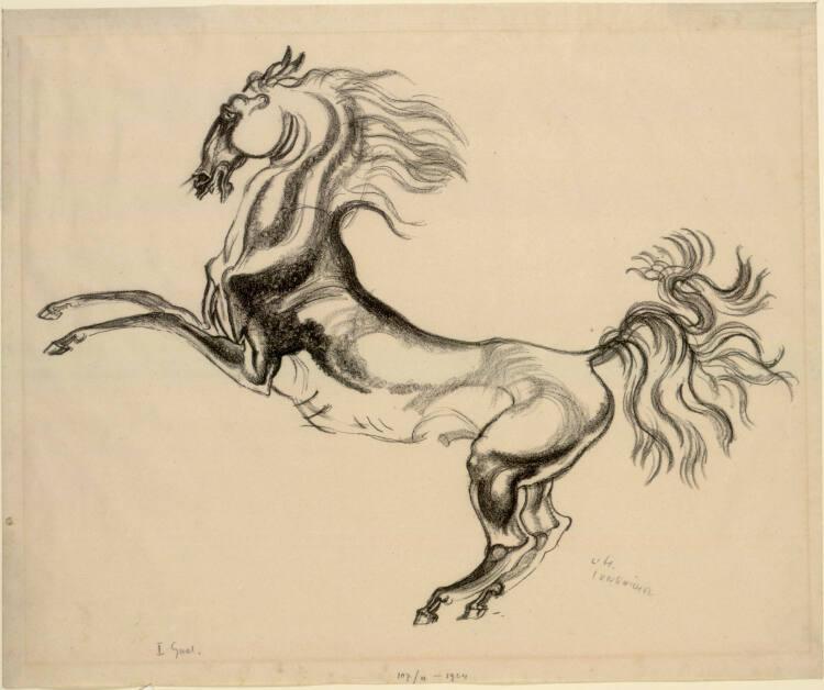 Ludwig Heinrich Jungnickel, Springendes Pferd, Inv. Nr.: DG1924/107/11