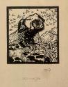 Ludwig Heinrich Jungnickel, Tierfabeln (Biene mit Bienenschwarm), Inv. Nr.: DG1925/311/16
