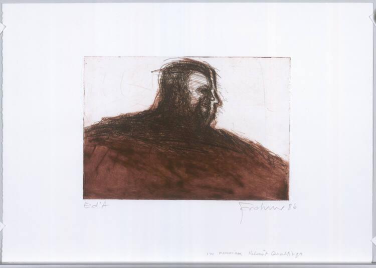 Adolf Frohner, In Memoriam Helmut Qualtinger, Inv. Nr.: DG1991/406