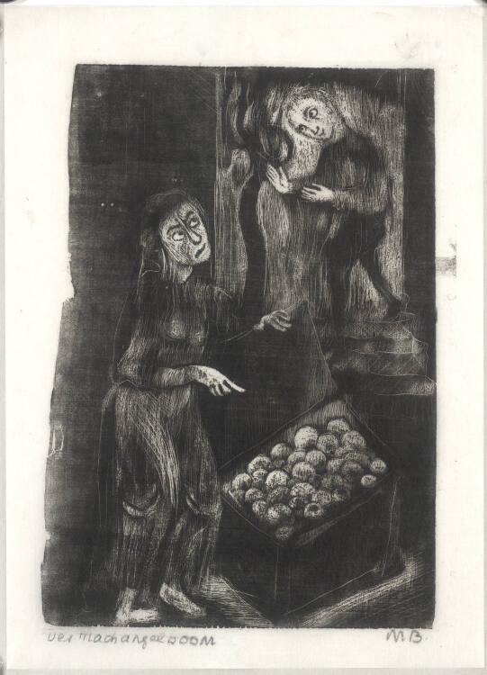 Margret Bilger, Stiefmutter mit der Apfeltruhe, Inv. Nr.: DG1993/488