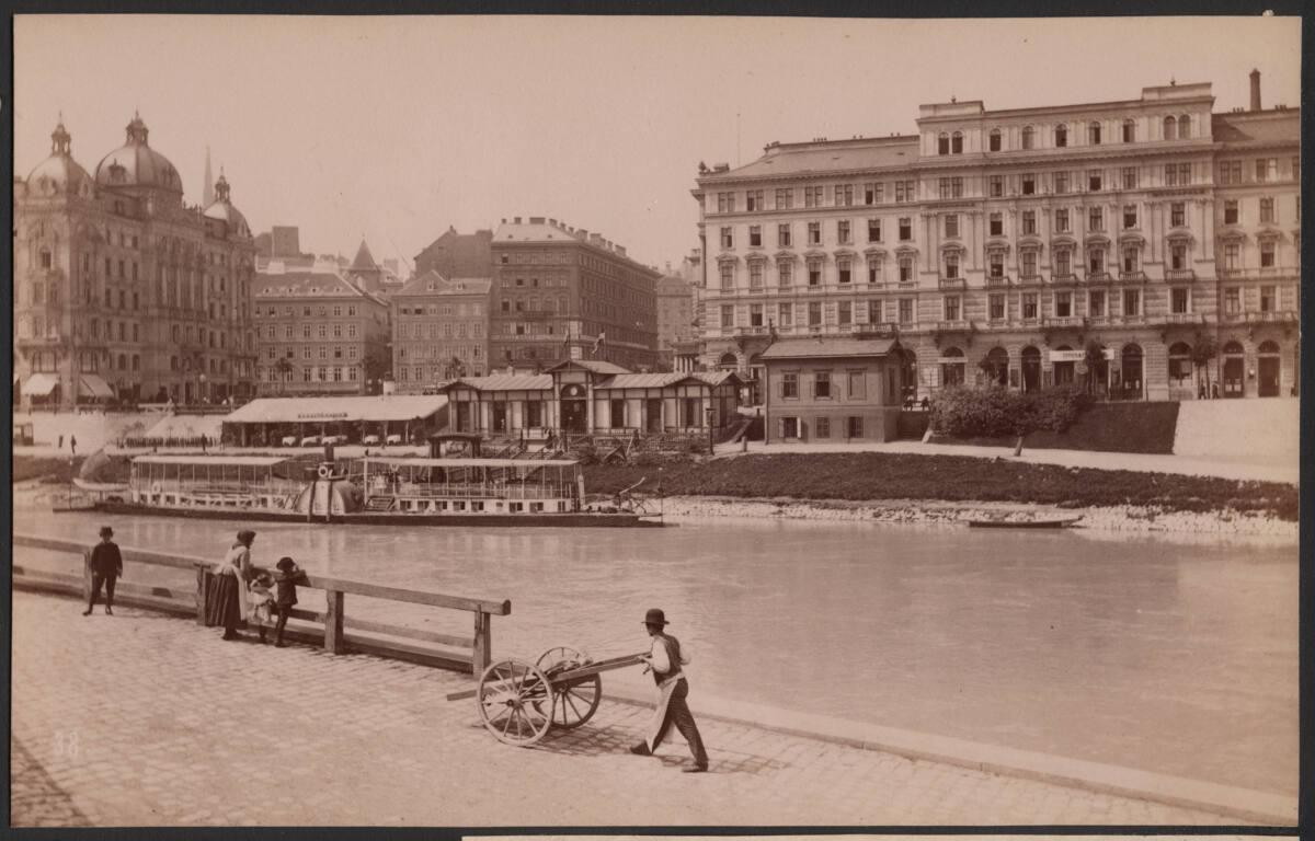 Victor Angerer, Wien, Franz-Josefs-Kai mit dem Hotel Metropol, Inv. Nr.: Foto2005/166/74