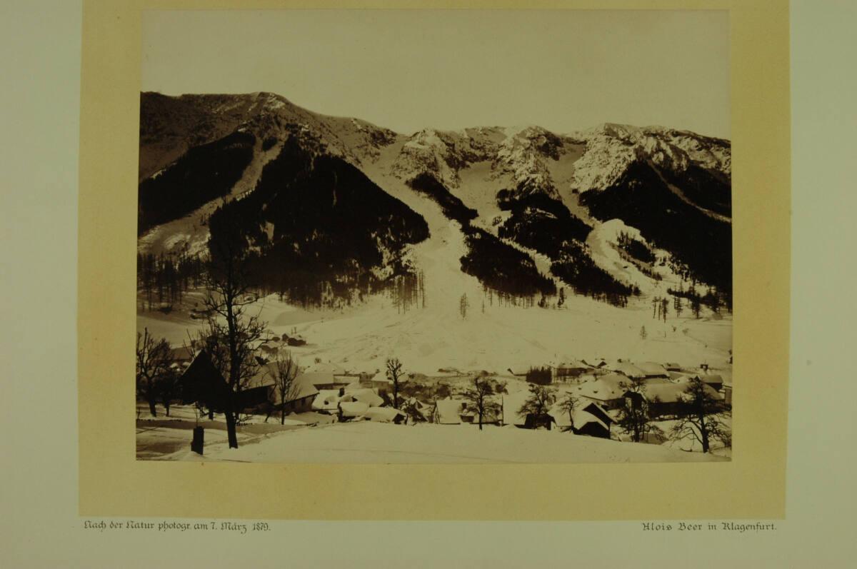 Alois Beer, Bleiberg/Kärnten: Absturz der Lawine aus dem Alpen-Lahner in Bleiberg, Inv. Nr.: Fo…