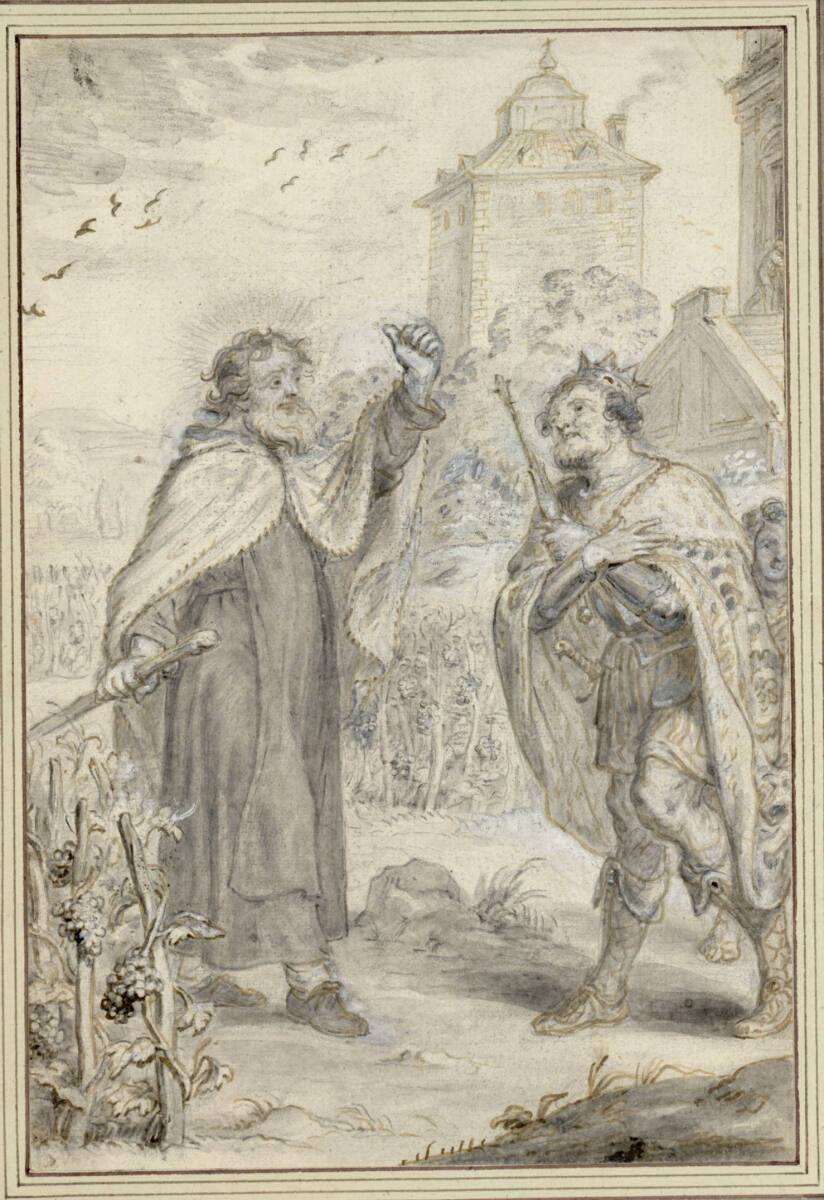 Abraham van Diepenbeeck, Elias und König Ahab in Naboths Weingarten  (20), Inv. Nr.: 9456