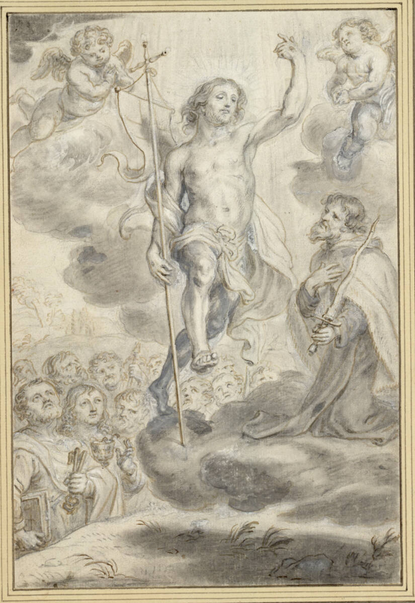 Elias vor dem zum Himmel auffahrenden Christus (29), Abraham van Diepenbeeck