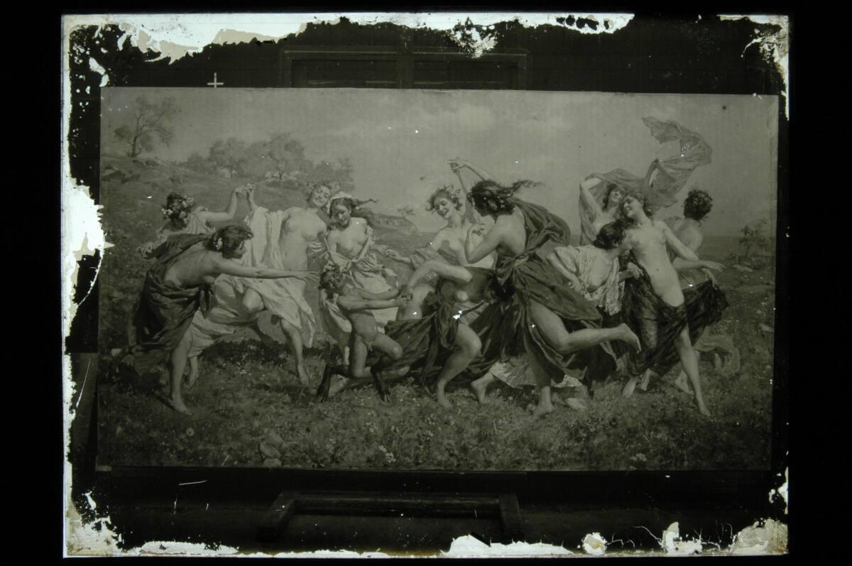 Johann Victor Krämer, 'Nymphentanz', Gemälde des Künstlers im Atelier, Inv. Nr.: Foto2005/18/35…
