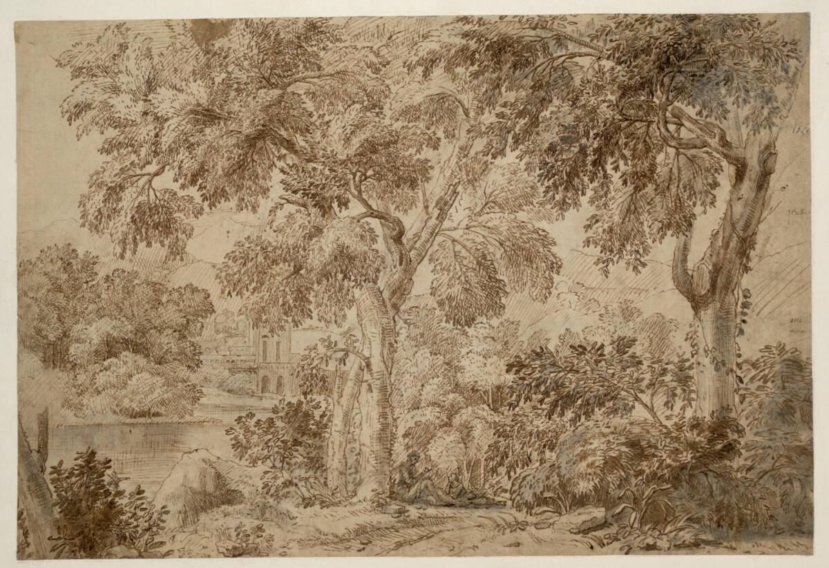 Frans de Neve, Südliche Waldlandschaft , Inv. Nr.: 9537r