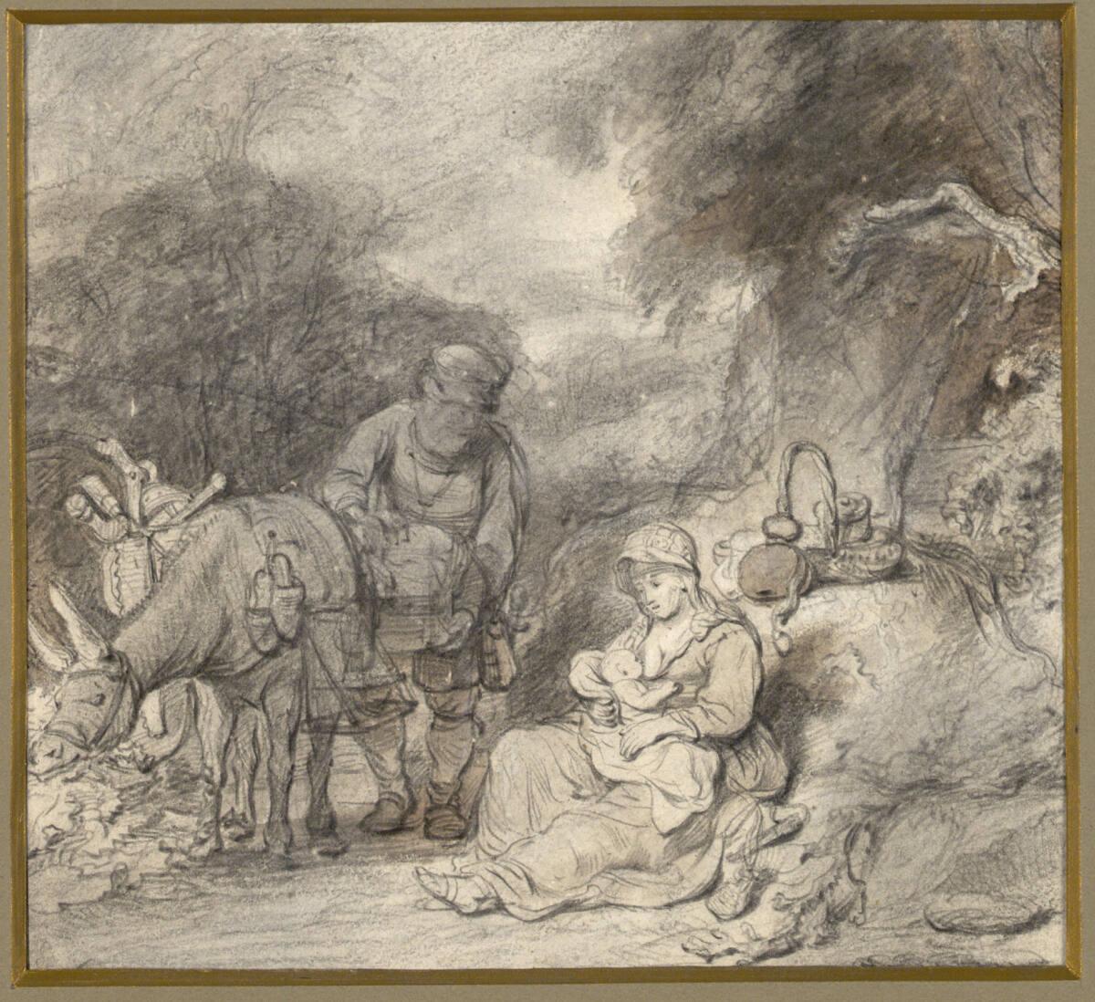 Ferdinand Bol, Ruhe auf der Flucht, Inv. Nr.: 9552