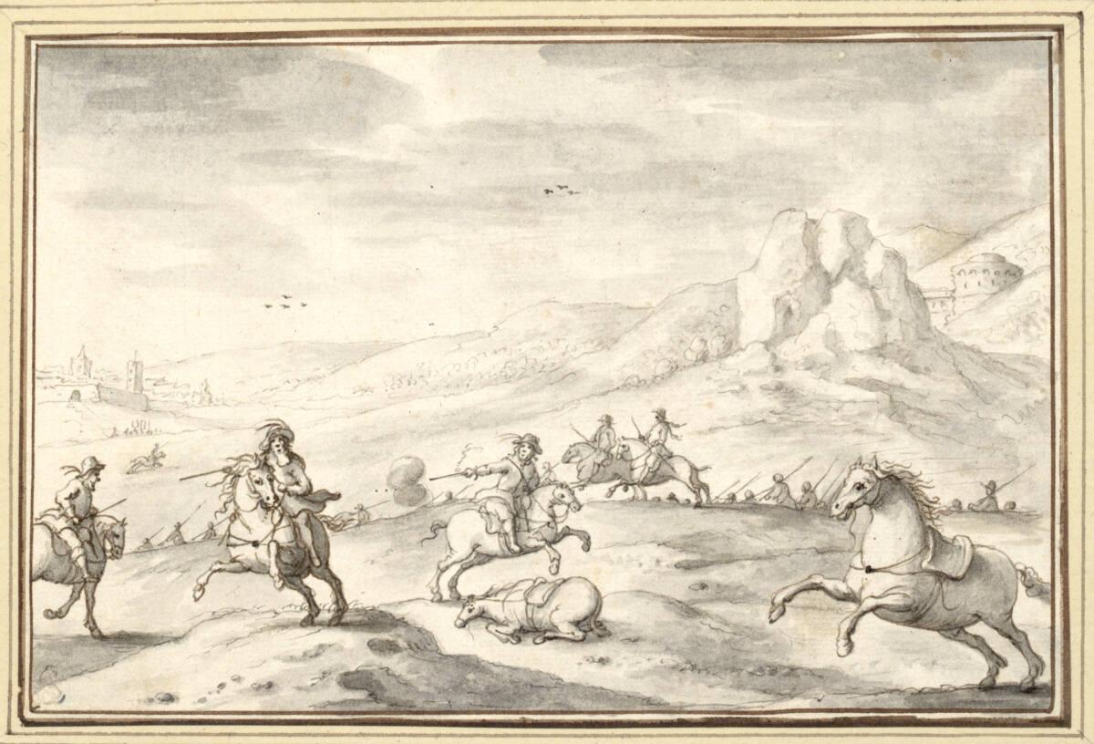 Albert Flamen, Reitergefecht (IV-29), Inv. Nr.: 9744