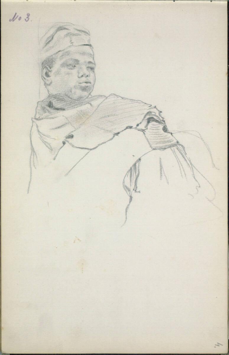 Hans Canon, Porträtstudie eines afrikanischen Jungen, Inv. Nr.: 25043/4r