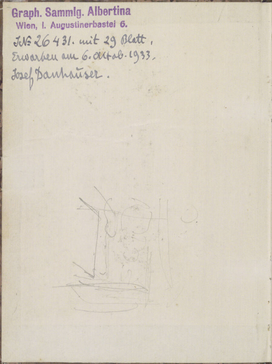Verschiedene Skizzen, Josef Danhauser, 1844