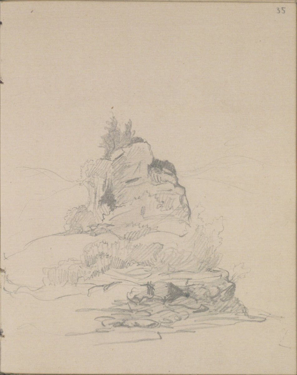 Hügellandschaft, Josef Danhauser, 1842