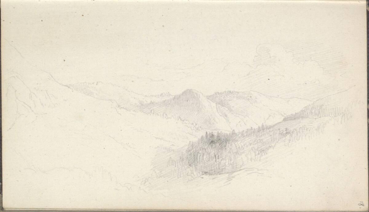 Friedrich Gauermann, Landschaftsstudie, Inv. Nr.: 25668/18