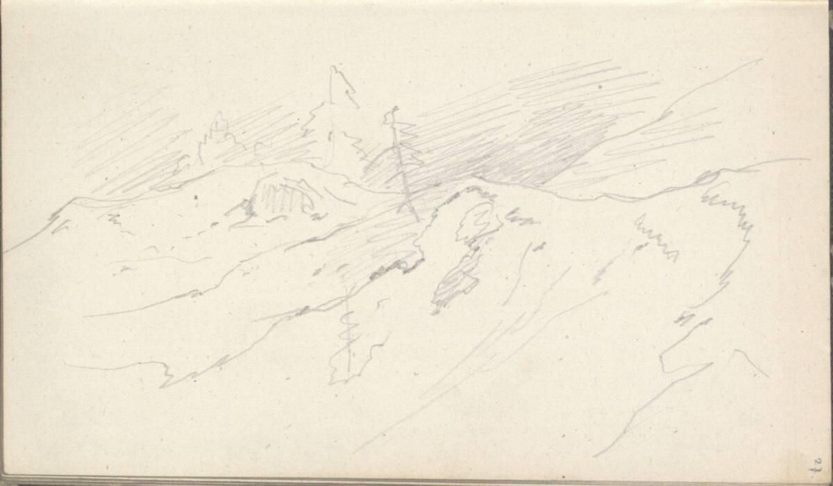 Friedrich Gauermann, Landschaftsstudie, Inv. Nr.: 25668/27