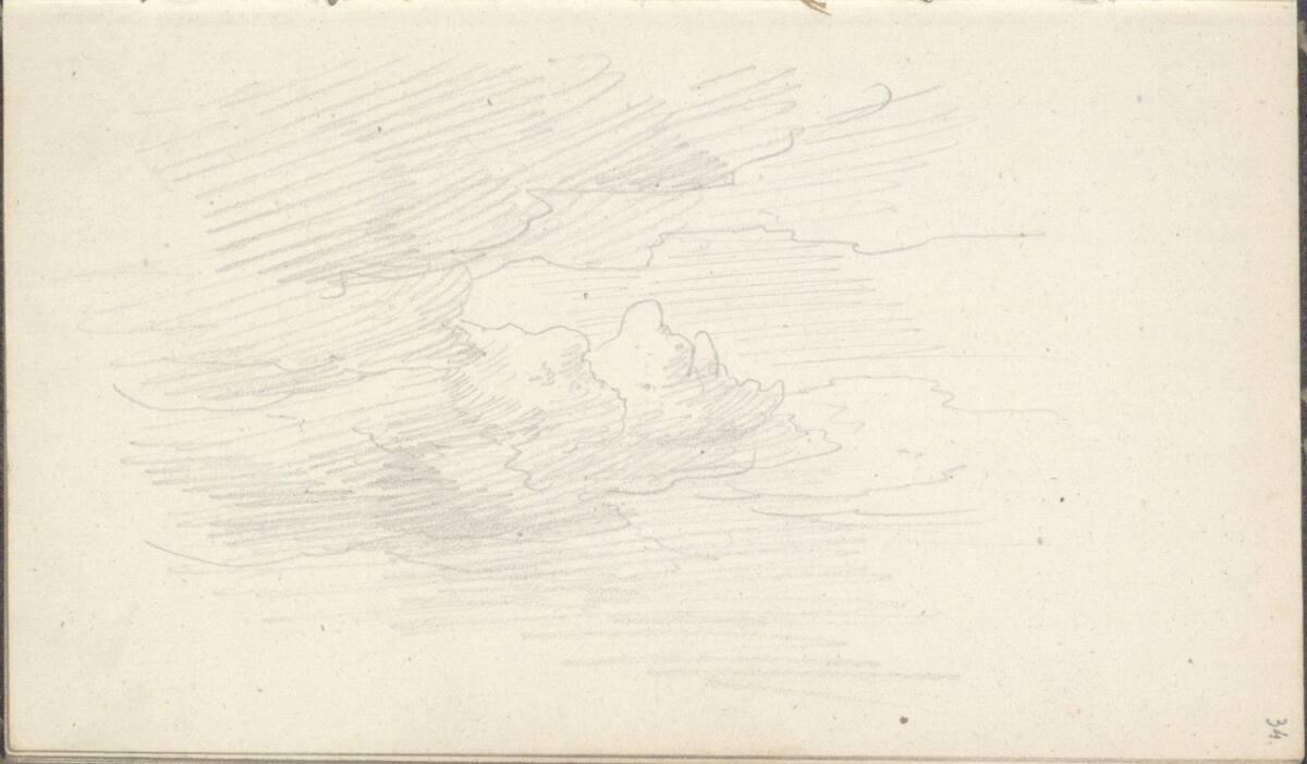Friedrich Gauermann, Wolkenstudie, Inv. Nr.: 25668/34