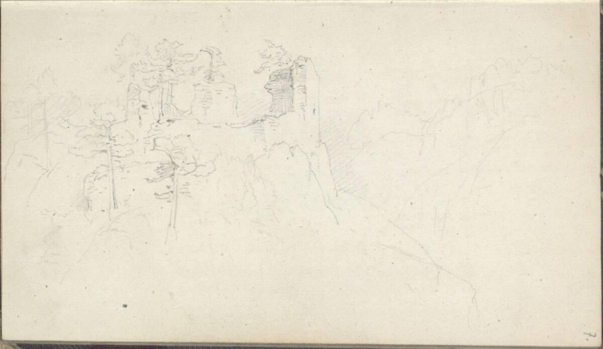 Friedrich Gauermann, Die Ruine Starhemberg, Inv. Nr.: 25668/7