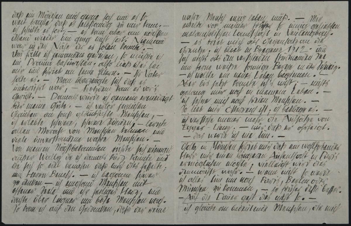 Brief von Egon Schiele an Franz Hauer vom 25. Jänner 1914, Inv. Nr.: ESA101b/verso