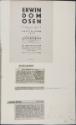 Einladungskarte "Erwin Dom Osen", Zeitungsartikel "Ausstellung Erwin Dom Osen" (Die Furche), "N…