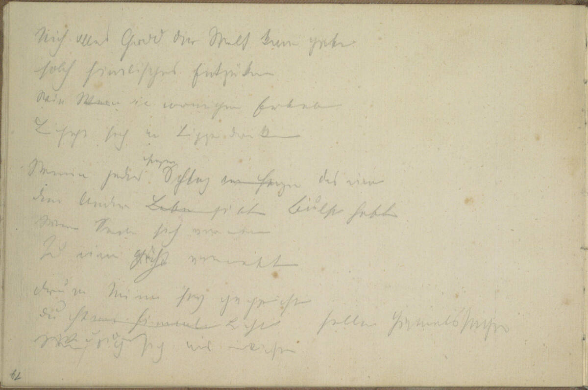 Notizen (im Skizzenbuch kopfstehend), Hans Canon