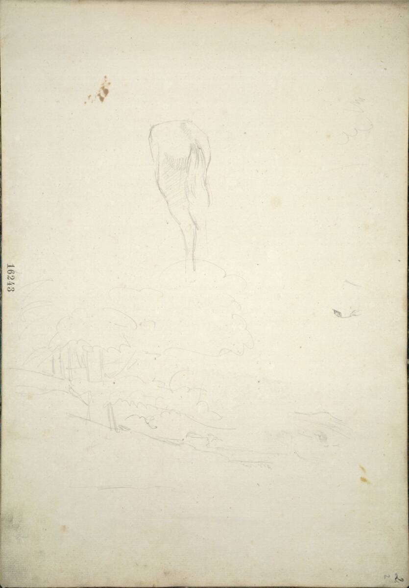 Pferde- und Landschaftsstudie, Friedrich Gauermann, 1826–1833