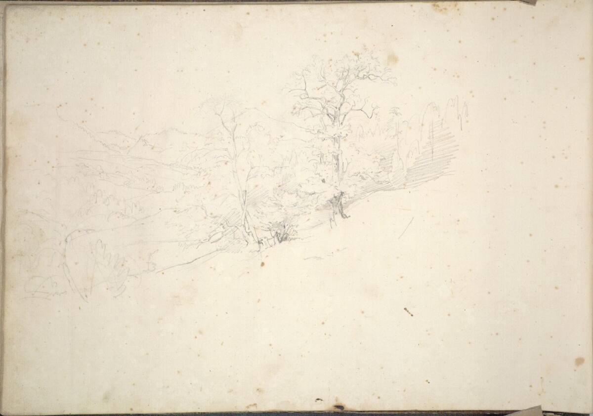 Landschaftsstudie, Friedrich Gauermann, 1826–1833