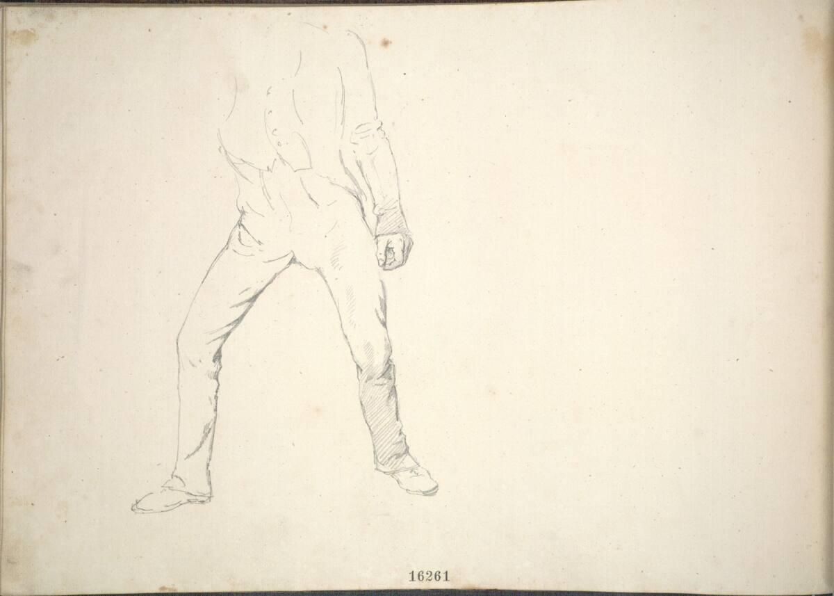 Friedrich Gauermann, Bewegungsstudie, Inv. Nr.: 16261v